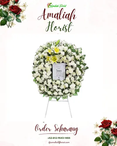 Krans Bunga Duka Cita di Angkah