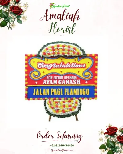 Bunga Papan Congratulation di Angkah